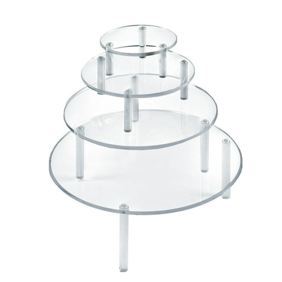 4-Piece Acrylic Small Round Riser Set