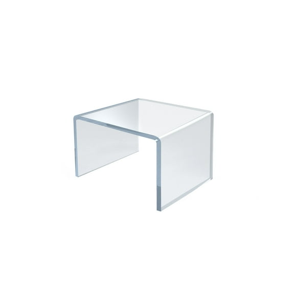 Clear Acrylic Riser Pedestal Display 2.5"W x 2.5"D x 2.5"H, 4-Pack