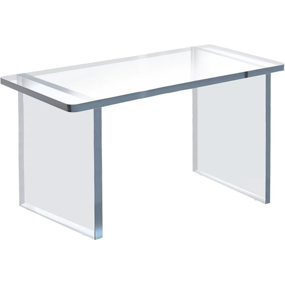 Azar Displays 515382 Acrylic Monitor Risers, Clear Showcase Shelf for Food, Dessert, Jewelry Display Stand, 22"W x 12"H 1/2"