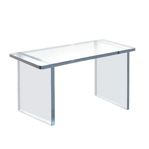 Clear Acrylic 22"W x 10"D x 12"H 1/2" Thick Deluxe Riser w/ Bumpers