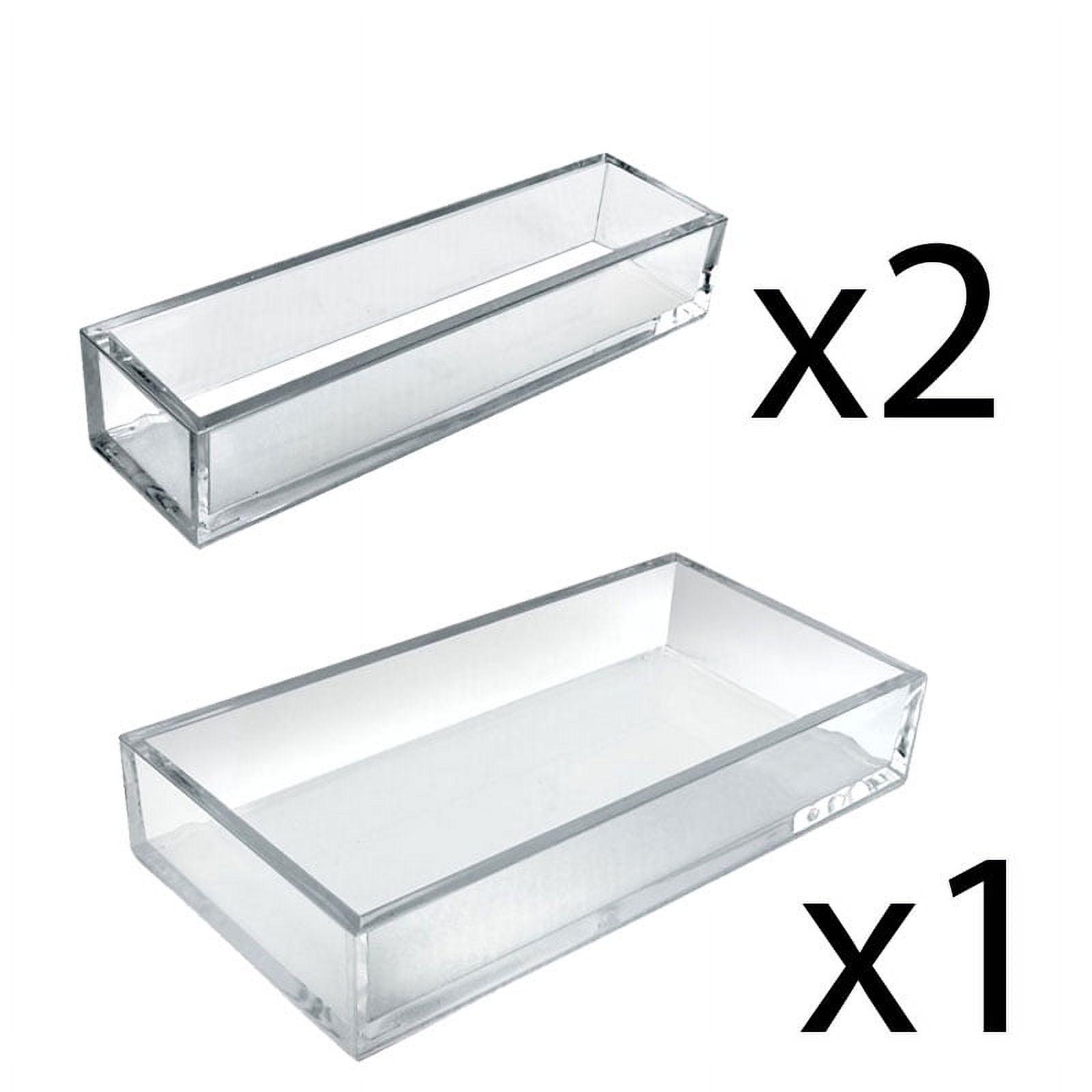 Ribbed Plastic Display Tray 12.5 x 24 x 0.75 High, White