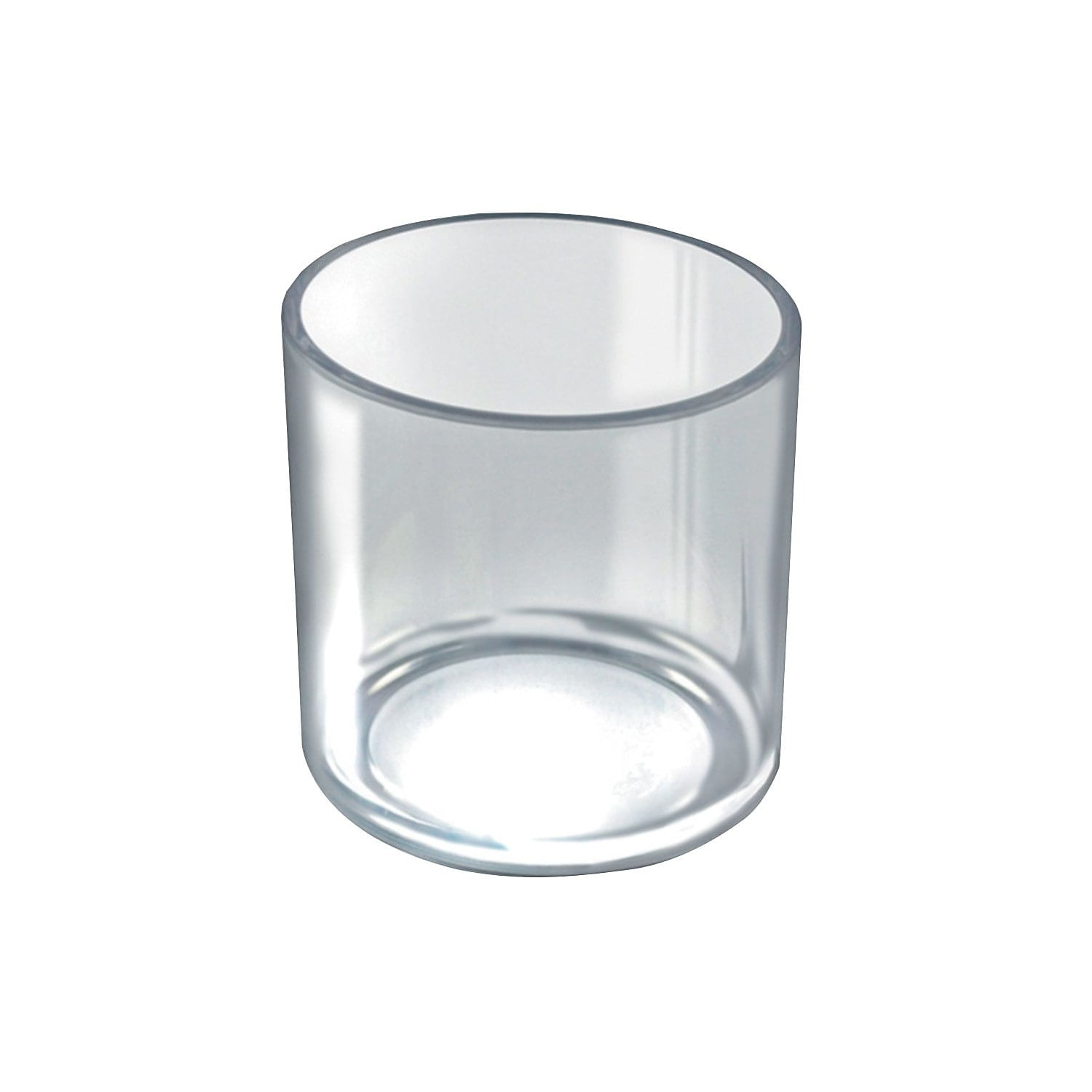 Deluxe Clear Acrylic Round Cylinder Pen Holder, 4 Pack