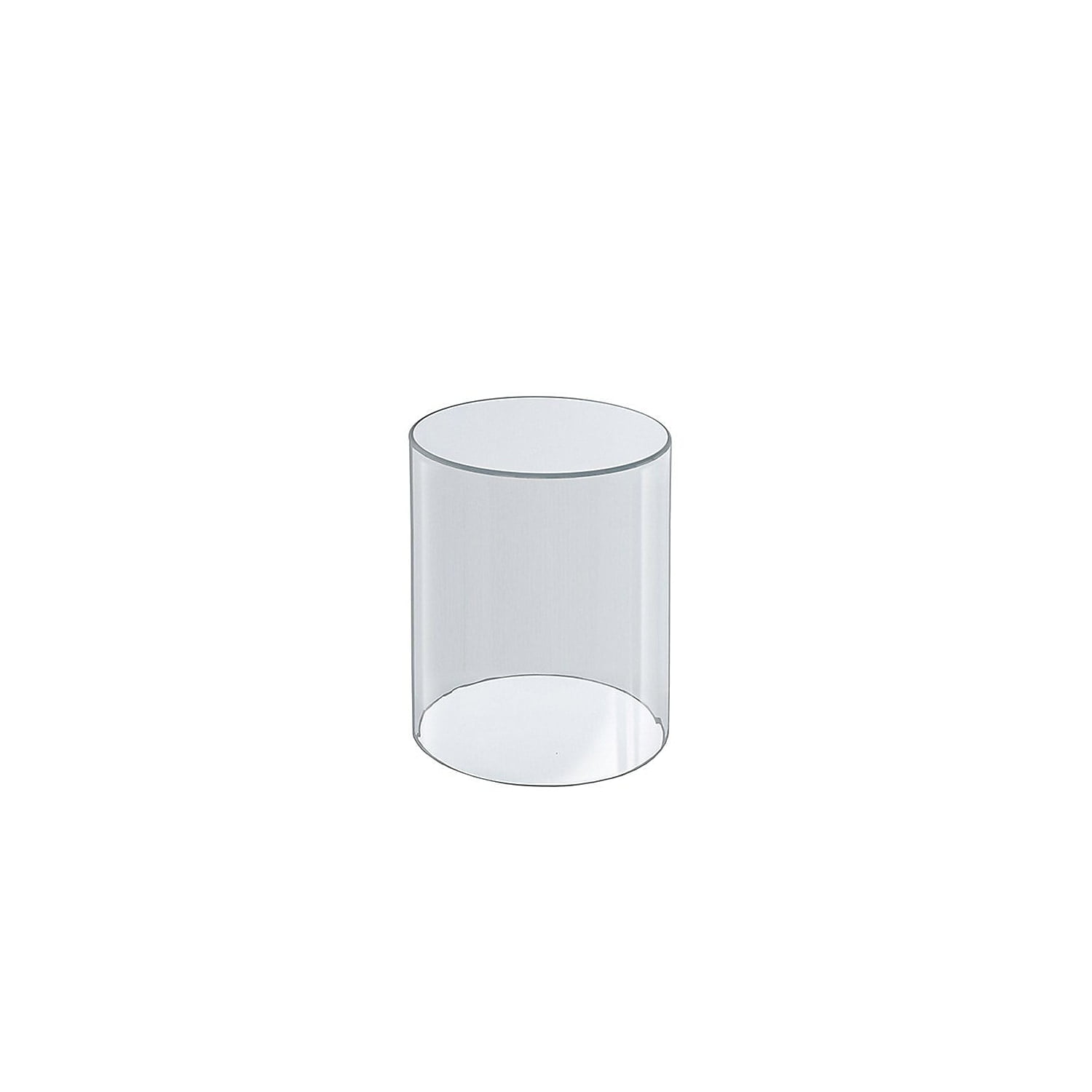 Clear Acrylic Cylinder Display Case for Countertop, 11" x 7" x 6"