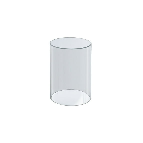 Azar Displays 556610 Clear Acrylic Cylinder Display, Plastic Round Container and Riser, 6"W x 10"H