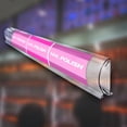 thumbnail image 1 of 72"L x 1.875" H Clear Flip Up Bullnose C-Channel, 5-Pack, 1 of 2