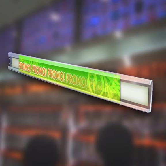0.75" H Clear C-Channel. 6-Foot Length, 10-Pack