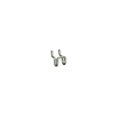 thumbnail image 1 of Azar Displays 700020 1.125"W x 0.5"D x 0.75"H Metal U-Hook: 0.148" Diameter, 20-Pack, 1 of 2