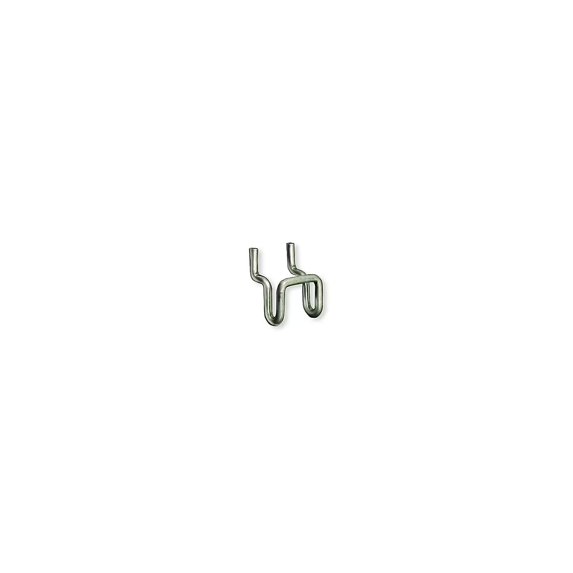 Azar Displays 700020 1.125"W x 0.5"D x 0.75"H Metal U-Hook: 0.148" Diameter, 20-Pack