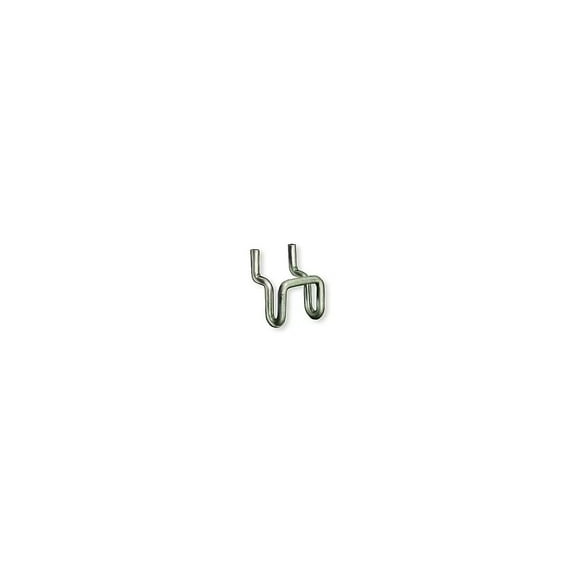 Azar Displays 700020 1.125"W x 0.5"D x 0.75"H Metal U-Hook: 0.148" Diameter, 20-Pack