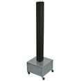 thumbnail image 1 of Four-Sided Pegboard Tower Floor Display on Revolving Wheeled Metal Base. Spinner Rack Tower. Panel Size: 4"W x 48"H, 1 of 5