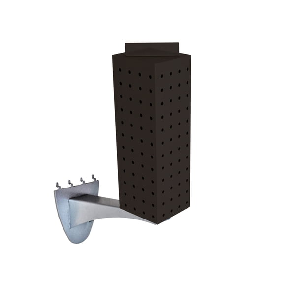Four-sided 4"W x 12"H Pegboard Tower with Extension Rod