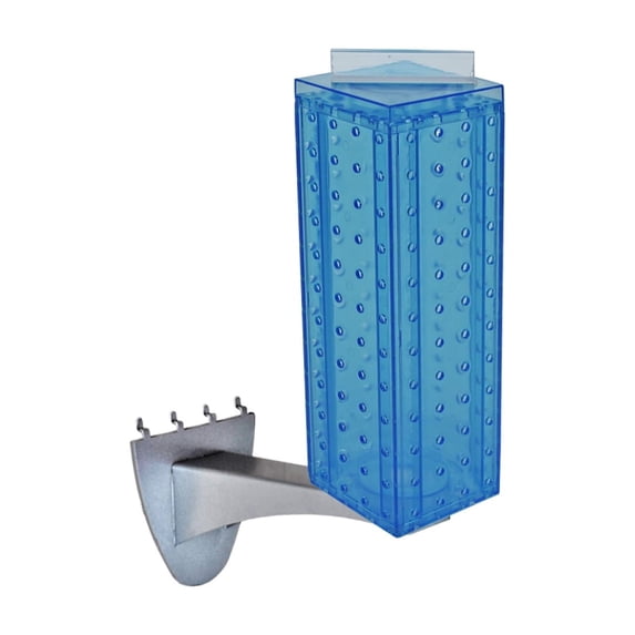 Four-sided 4"W x 12"H Pegboard Tower with Extension Rod