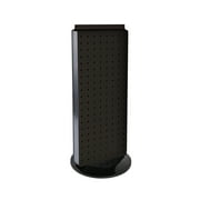 Azar Displays 700508-BLK Black Revolving 8"W x 20.625"H Pegboard Counter Display
