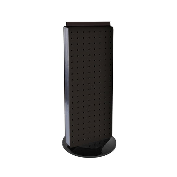 Azar 8" 2-Sided Revolving Pegboard Counter Unit Black (700508-BLK)