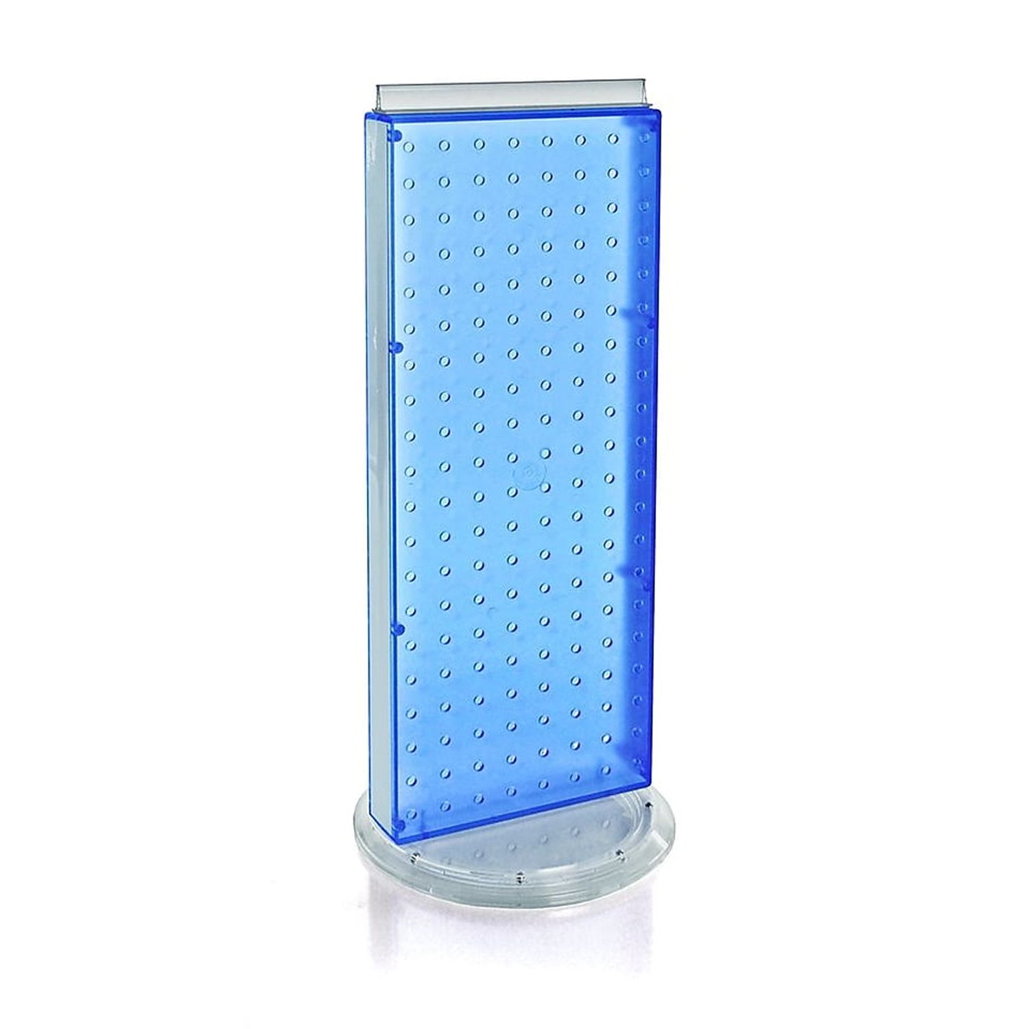 Revolving 8"W x 20.625"H Pegboard Counter Display