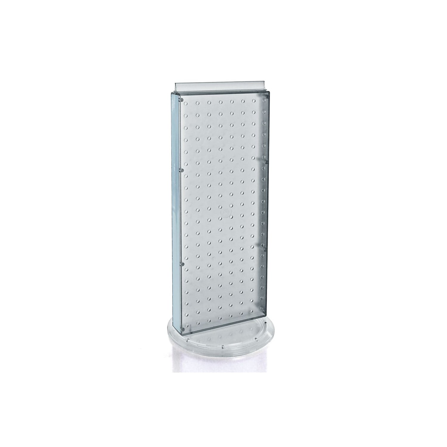 Clear Translucent Plastic Pegboard Counter Display, 20.25" Height