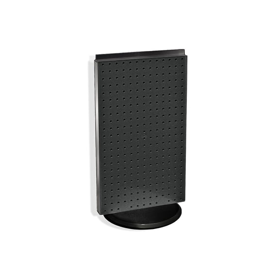 Azar Displays 700513-BLK Black Revolving 13.5"W x 22"H Pegboard Counter Display
