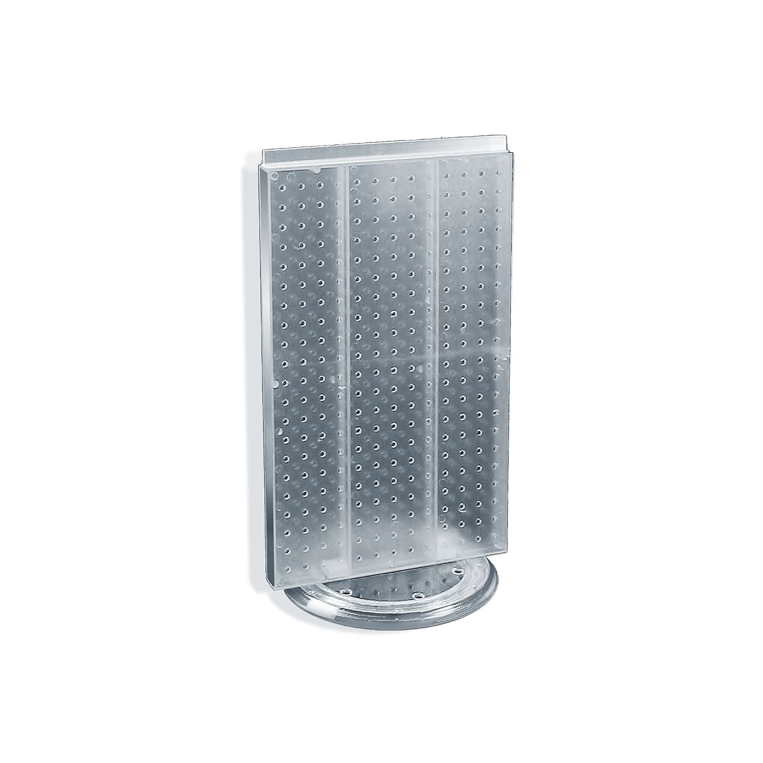 Azar Displays 700513-CLR Clear Revolving 13.5"W x 22"H Pegboard Counter ...