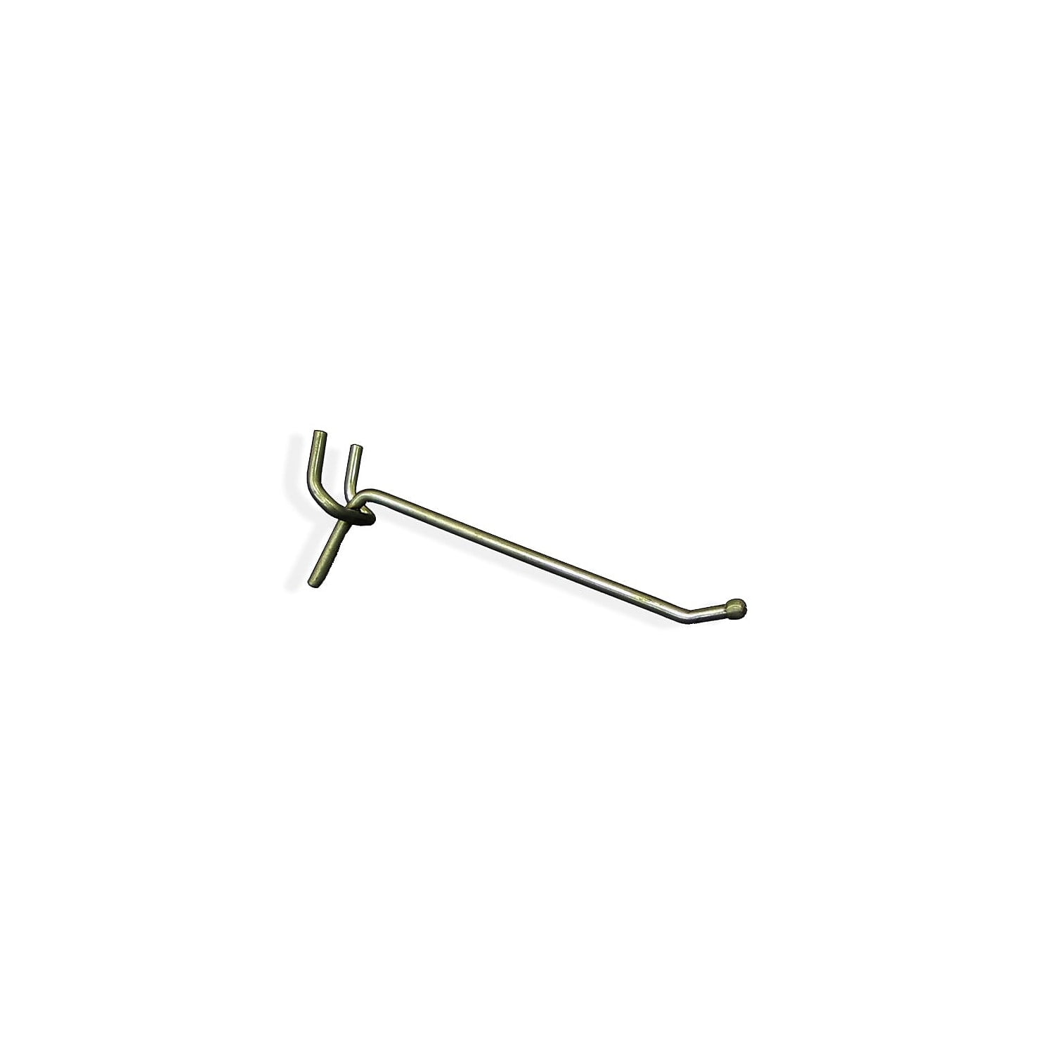 Galvanized Metal 4-Inch Pegboard and Slatwall Hook