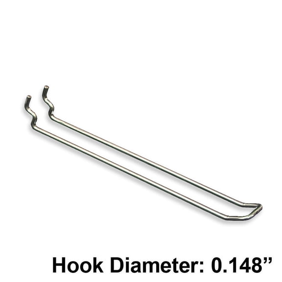 Azar 8" x 0.148"(Dia) Safety Metal Loop Hooks 50/Pack 701180