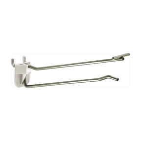 6" Metal Wire Flip Scan Plastic Quick Back Hook: 0.187" Diameter, 50-Pack