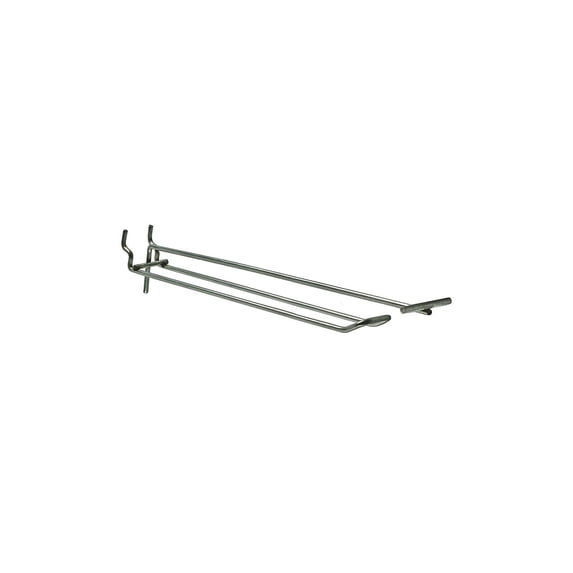 Azar Displays 701310 10" Metal Wire Flip Scan Loop Hook .148" Diameter, 50-Pack