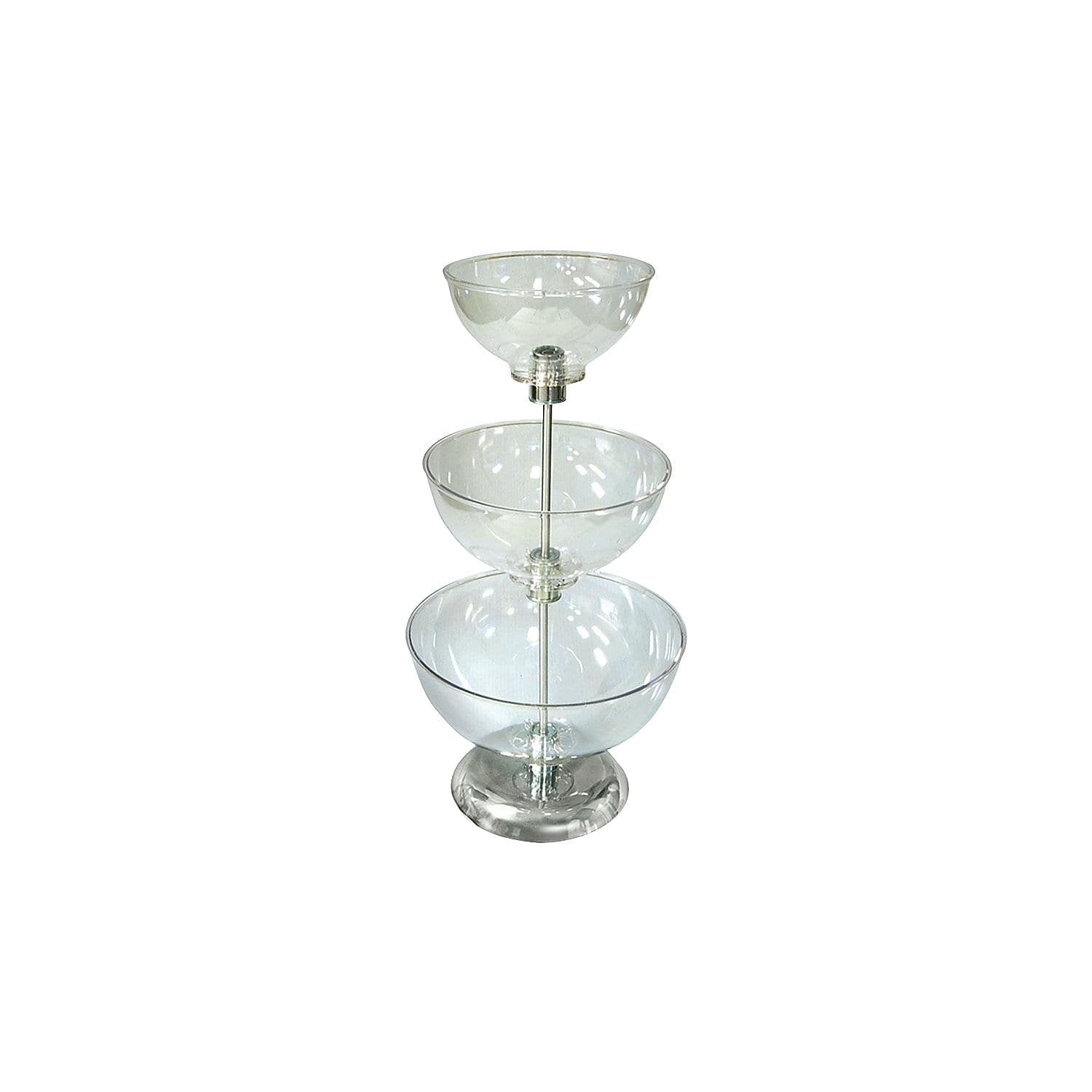 Extra Large Clear Acrylic Three-Tier Display Rack
