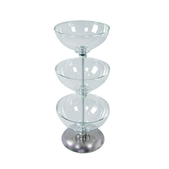Three-Tier 10", 10" & 10" Bowl Display