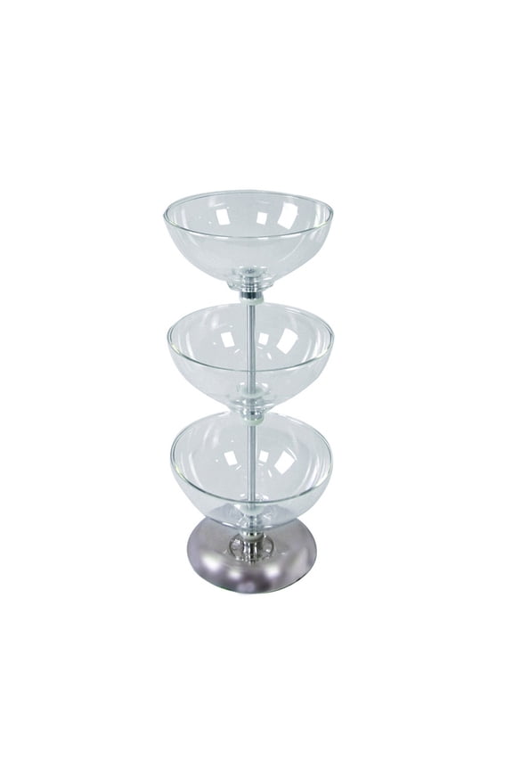 Three-Tier 10", 10" & 10" Bowl Display