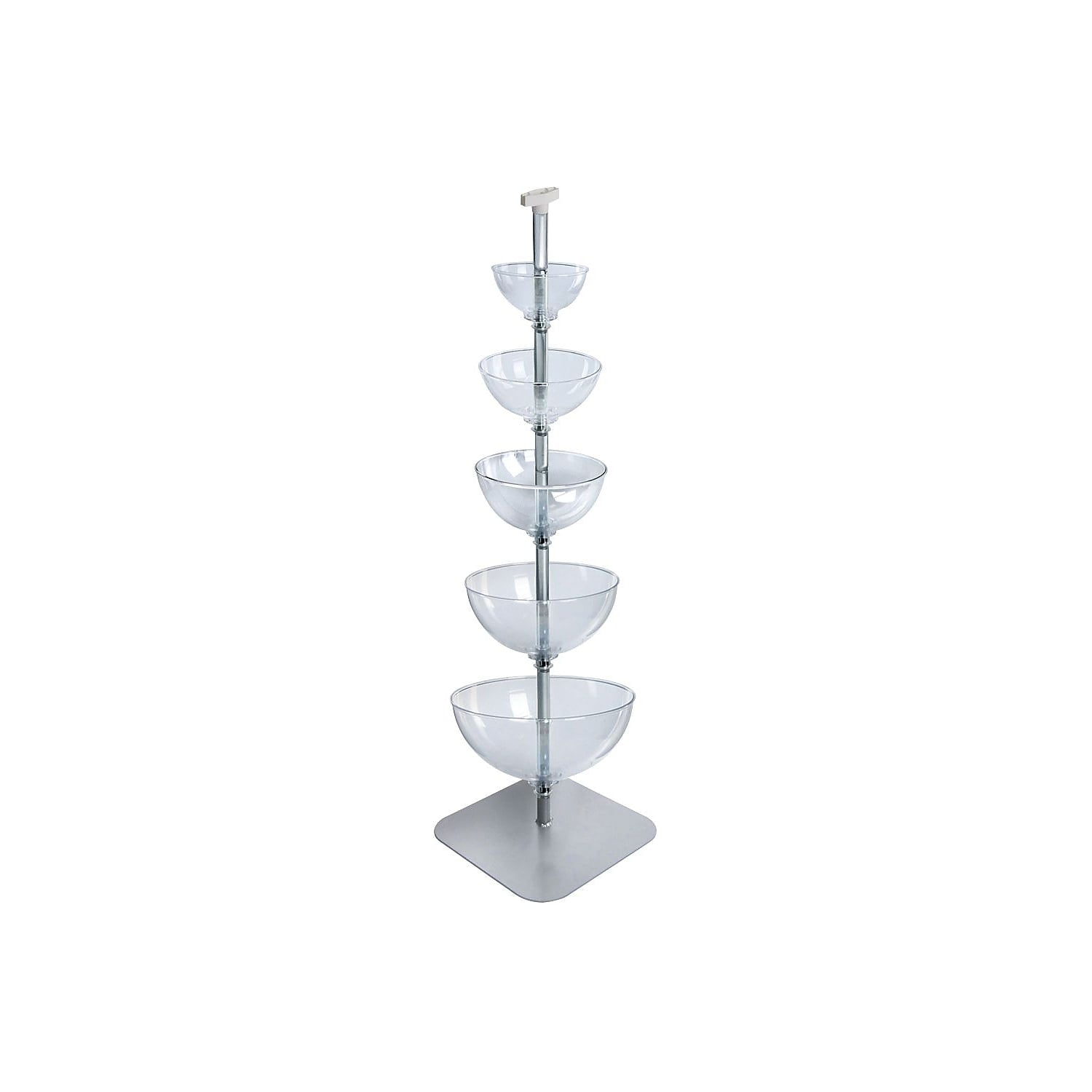 Extra Large Clear Acrylic Five-Tier Cascading Bowl Floor Display