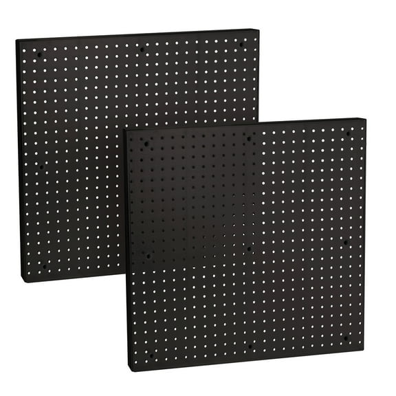 Pegboard Wall Panel Storage Solution, Size: 24"x 24", 2-Pack