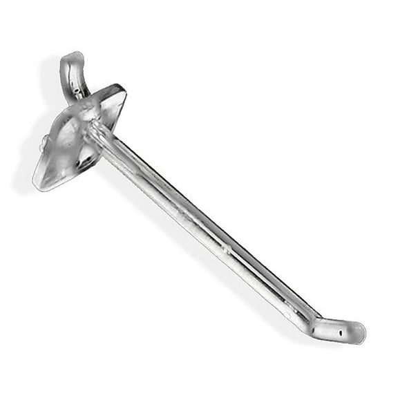 Azar Displays 800004-C Clear 4" Lexan Hook: 0.287" Diameter, 50-Pack