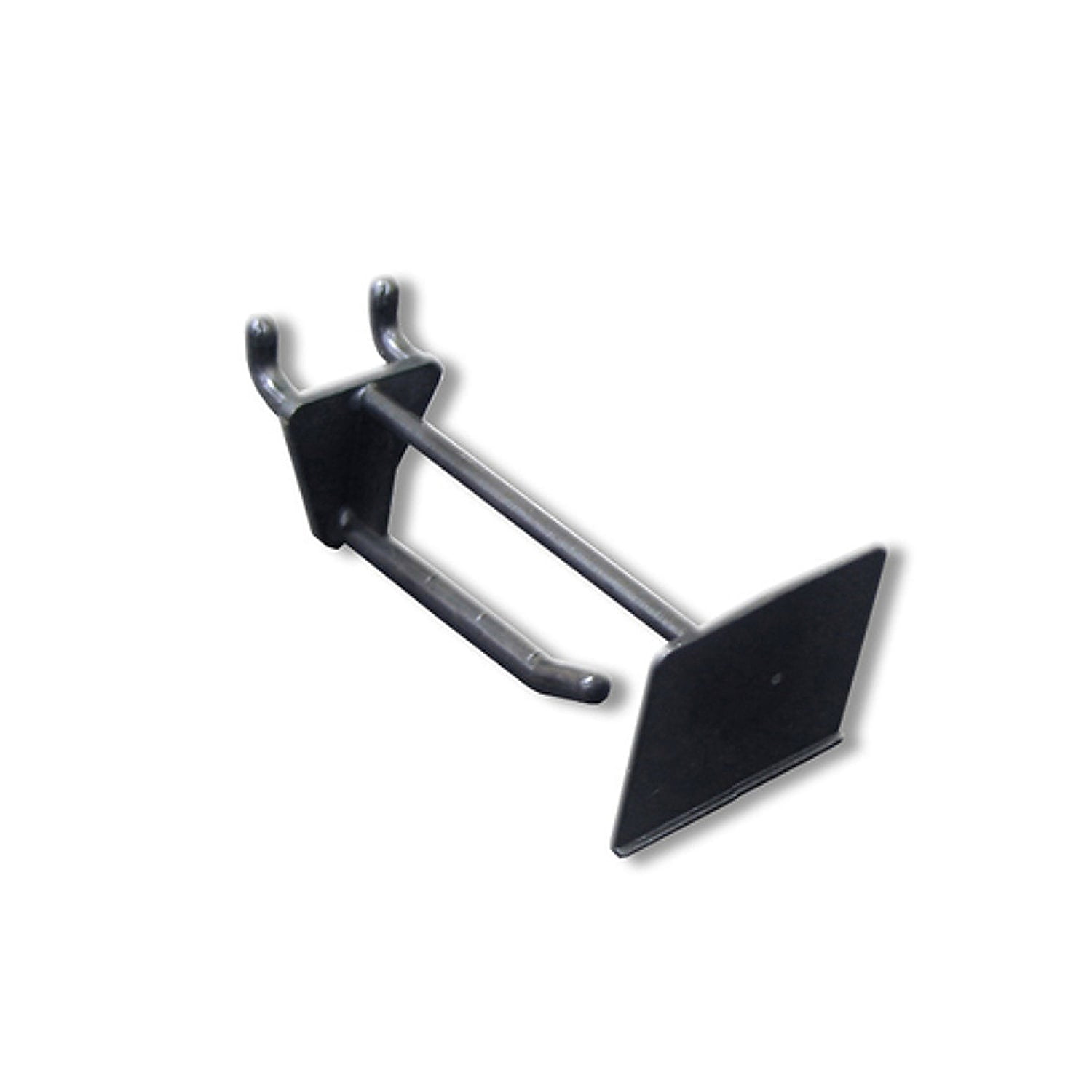 Black Glass-Filled Nylon Pegboard Hooks, 2-Inch, Set of 50