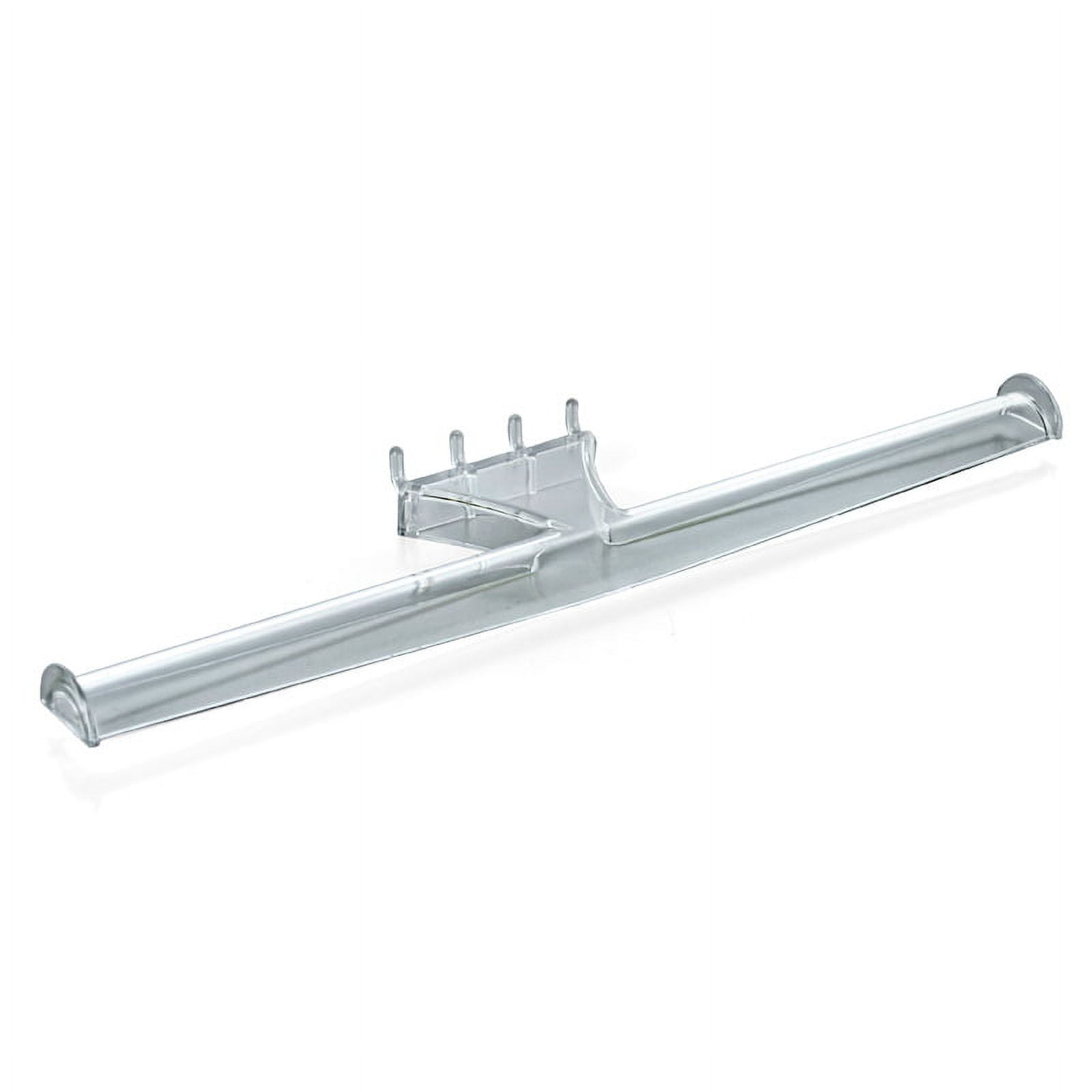 Clear Lexan Plastic Bracelet Bar for Pegboard and Slatwall, 16"L, 4-Pack