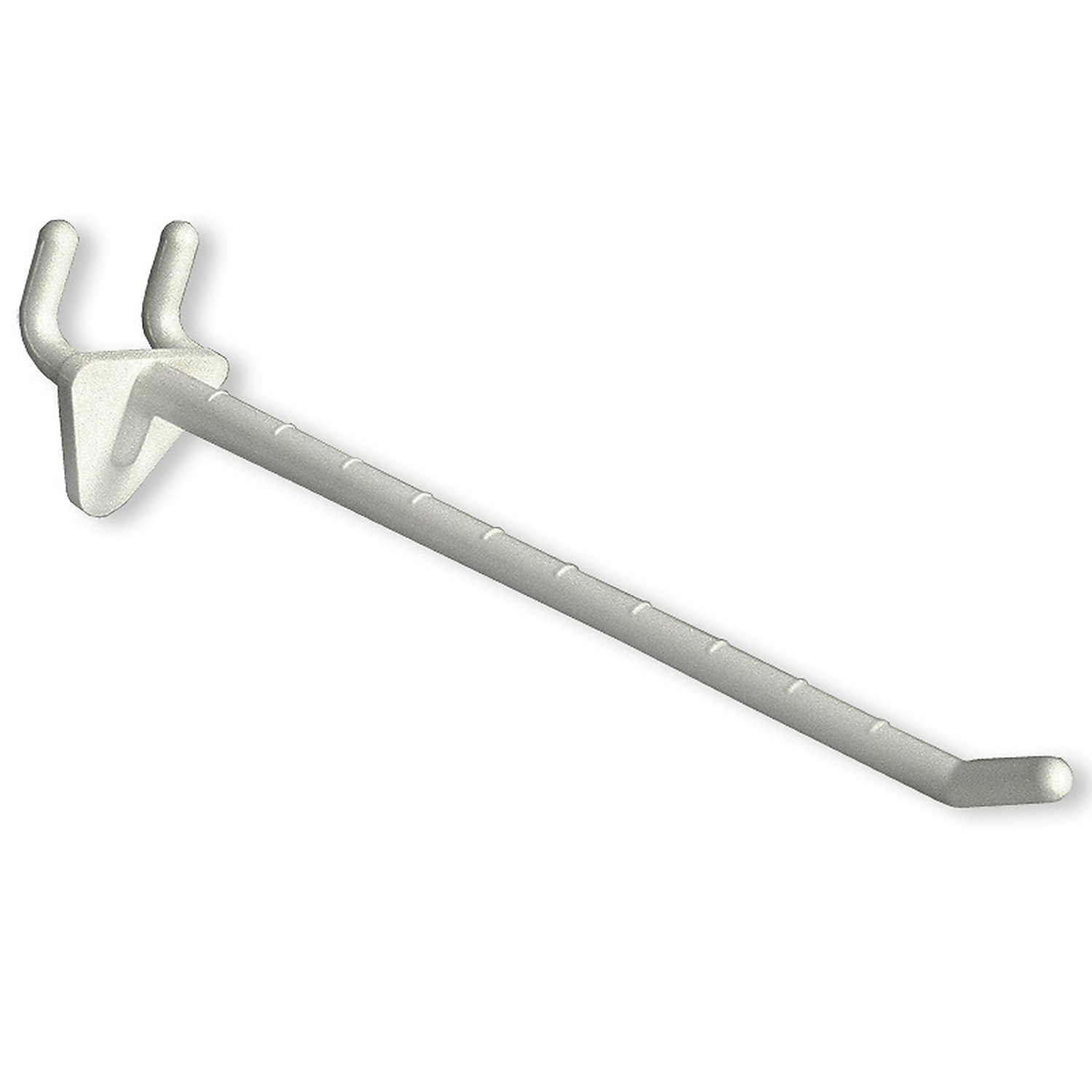 White 6-Inch Glass-Filled Nylon Pegboard Hook