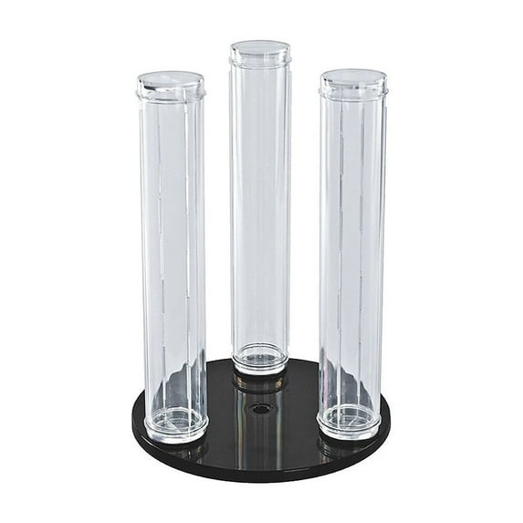 3-Pole Vertical Revolving Counter Bracelet Display. Overall Size: 12"H x 9"Dia.