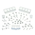 thumbnail image 1 of 64-Piece Small Pegboard Organizer Accessory Kit, Hooks Assortment and Storage System. Hardware Hooks and Bins. Organize Tools, Craft, Kitchen, Garage., 1 of 4