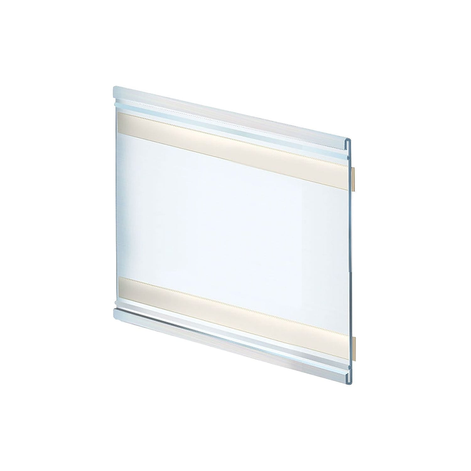 Clear Acrylic Horizontal Wall-Mounted Nameplate Holder