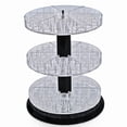 thumbnail image 1 of Three Tier Revolving Display 13.5"H x 11"Dia. - round slot 1"dia, 1 of 4