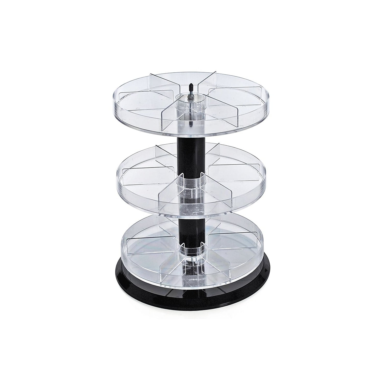 Azar Displays Three Tier Acrylic Counter Display with Dividers 226030