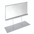 thumbnail image 1 of The Elite Series: Large Acrylic Block Sign Holder on Chrome Stand for Counter 17"W x 11" H Graphic Size, 1 of 3