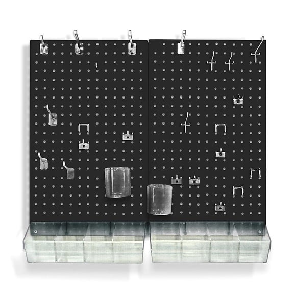Azar Pegboard Organizer Kit Black 900945-BLK