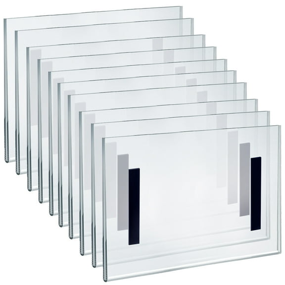 11"W x 8.5"H Sign Holder w/ Magnetic Strips, 10-Pack