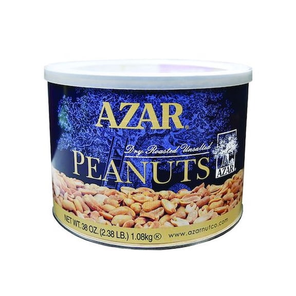 Azar Unsalted Dry Roasted Peanut, 2.37 Pound -- 6 per Case.