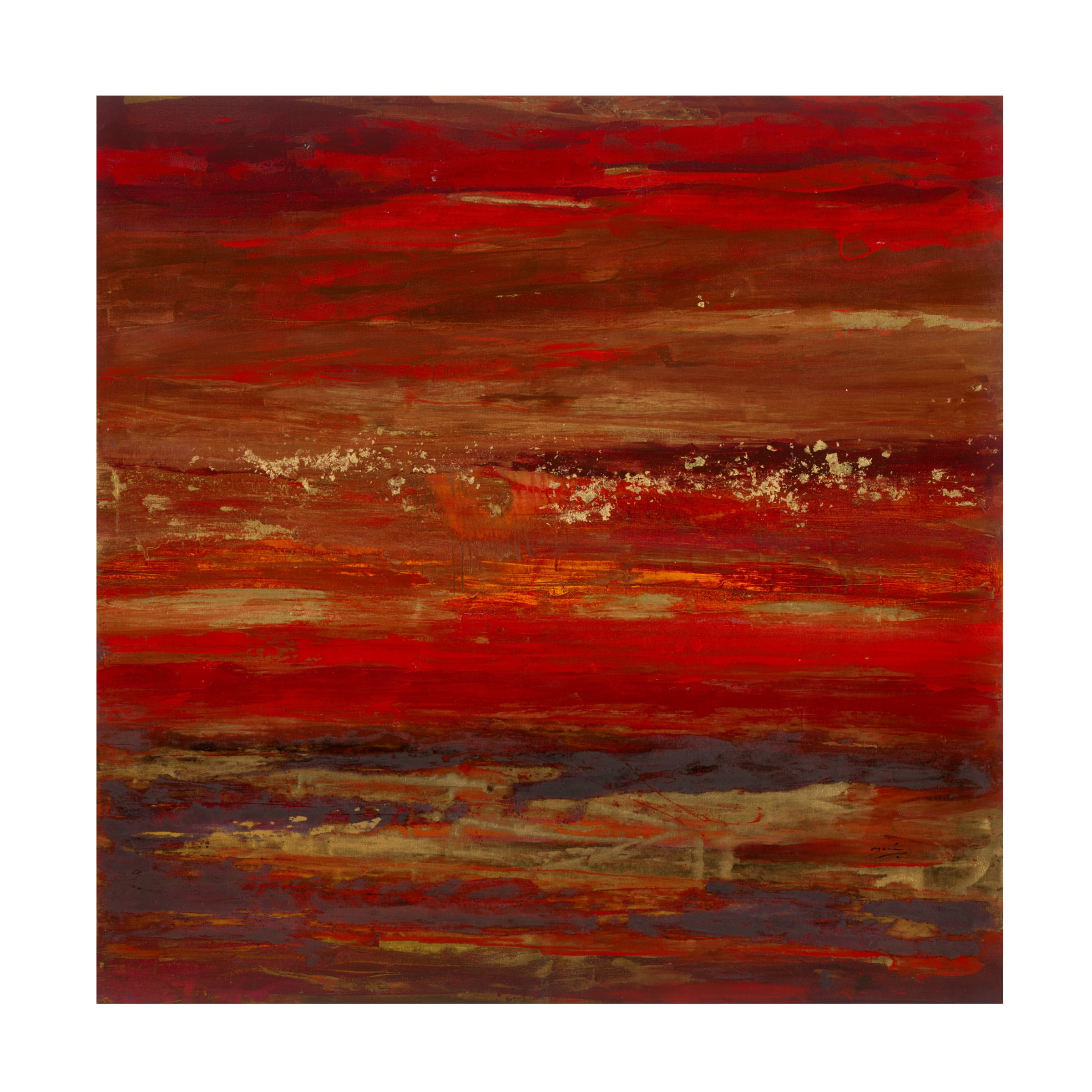 Azarin 'Red Dawn Horizon' Canvas Art