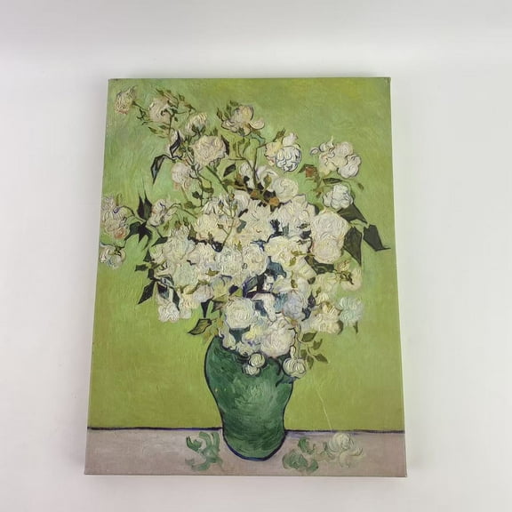 Azartslr Oil paintings,Irises in Vase Floral Canvas Prints Wall Art by Van Gogh Classic Artwork Famous Oil Paintings Reproduction