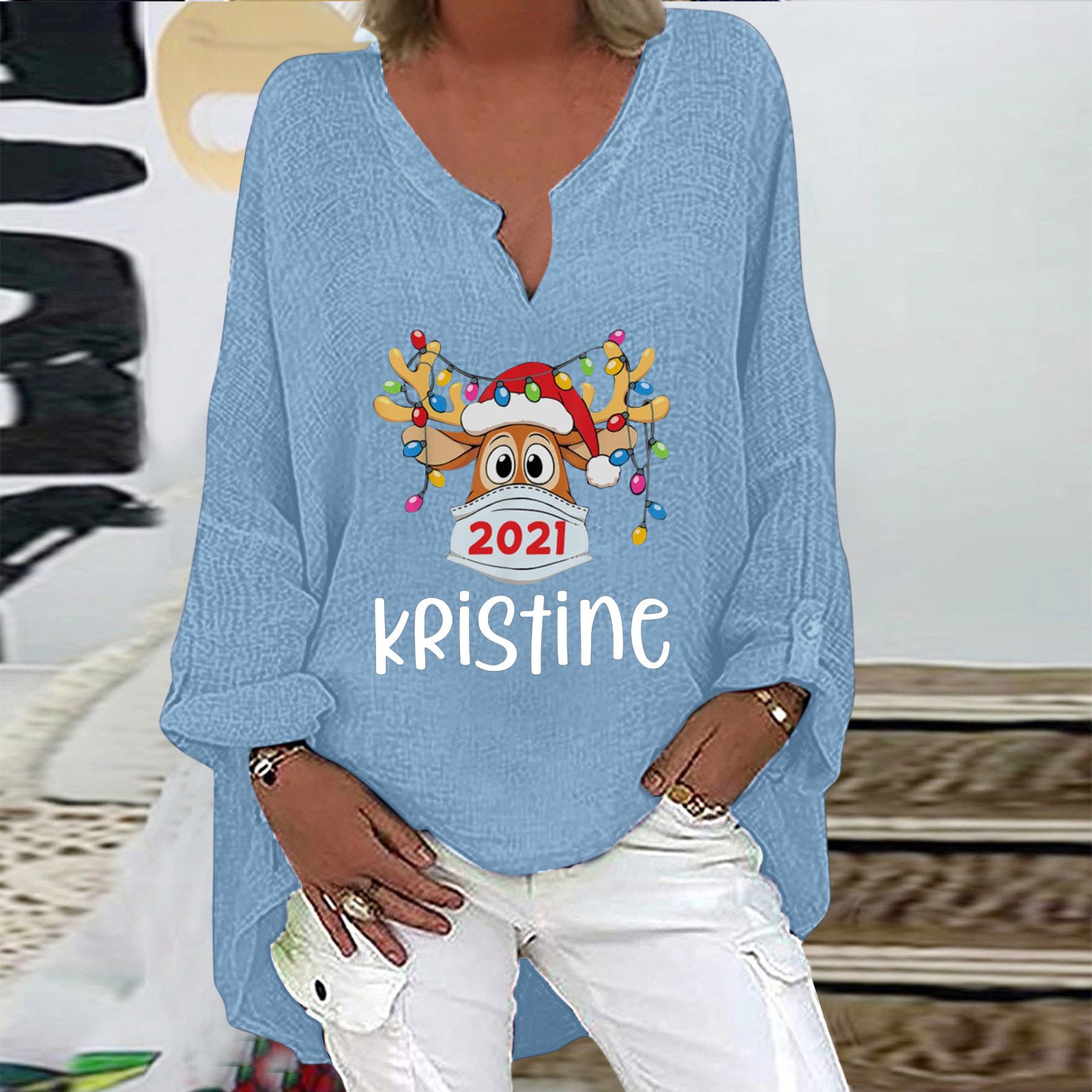 Azarxis Fashion Blouse Casual Long Sleeve Top, Ladies Casual Loose