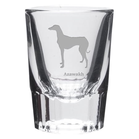 Azawakh Deep Etched Shot Glass