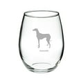 thumbnail image 1 of Azawakh Deep Etched Stemless Red Wine Glass, 1 of 1
