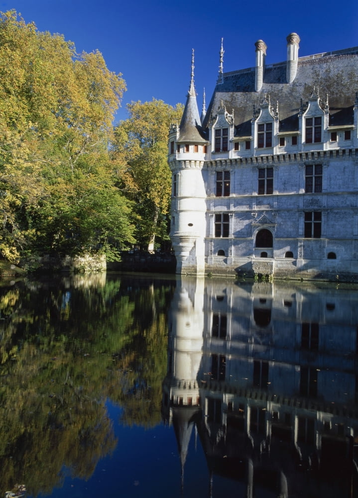 Azay Le Rideau Castle Canvas Art - Ellen Rooney Design Pics (13 x 18)